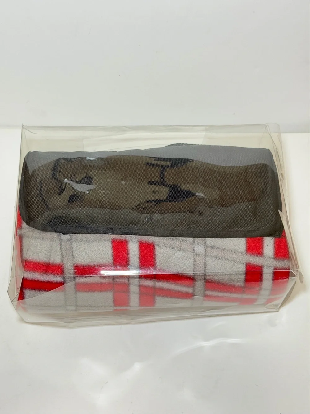 Vintage Liz Claiborne Plaid Stadium Blanket 80” x 64”